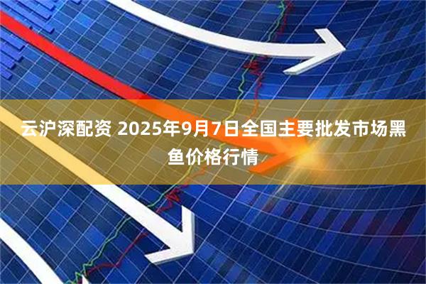 云沪深配资 2025年9月7日全国主要批发市场黑鱼价格行情
