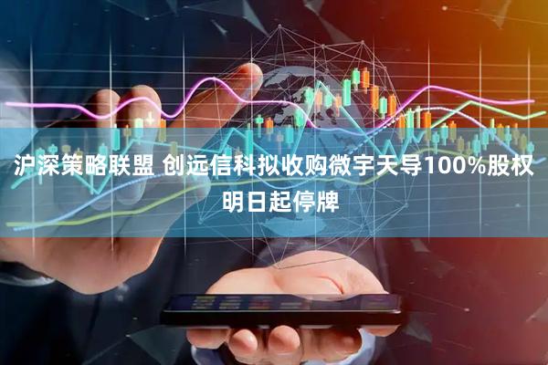 沪深策略联盟 创远信科拟收购微宇天导100%股权  明日起停牌