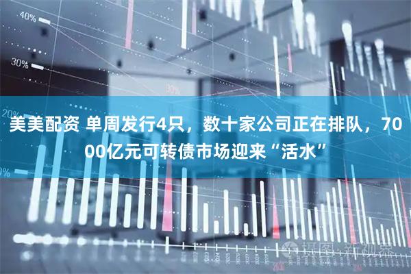 美美配资 单周发行4只，数十家公司正在排队，7000亿元可转债市场迎来“活水”