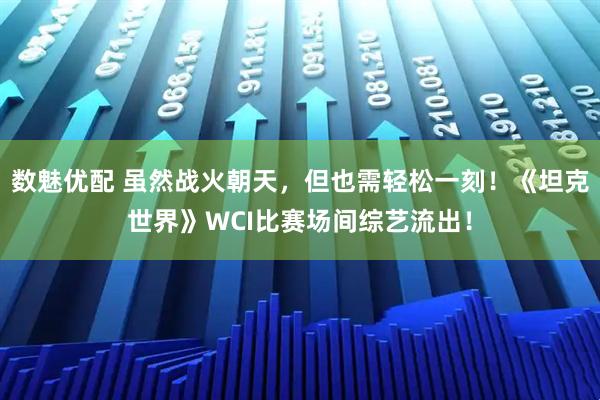 数魅优配 虽然战火朝天，但也需轻松一刻！《坦克世界》WCI比赛场间综艺流出！